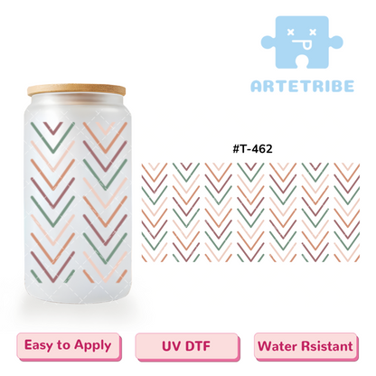 16oz uvdtf Morandi color arrow lines--#T-462