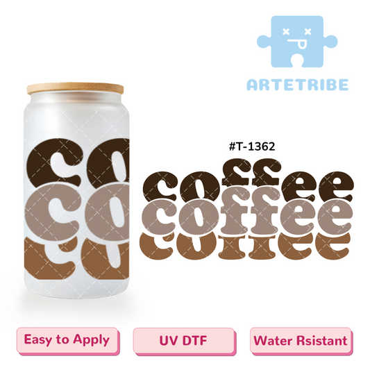 16oz uvdtf coffee brown--#T-1362