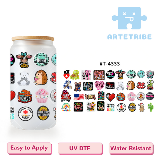 16oz uvdtf cute things--#T-4333